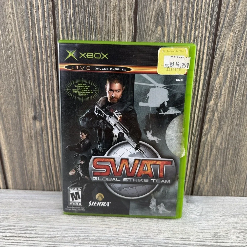 SWAT : Global Strike Team With Manual - Microsoft Xbox Tested Working